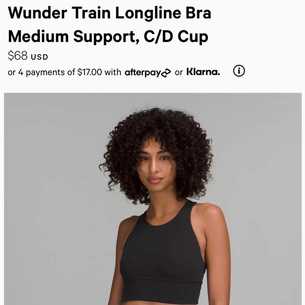 Lululemon Maroon Wunder Train Sports Bra (C-D cup) size 4